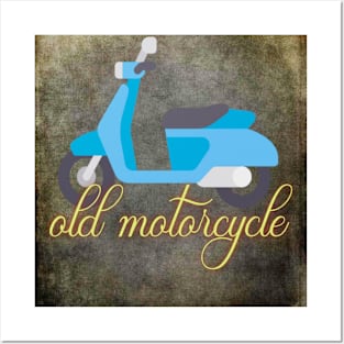 Old motorcycle Posters and Art